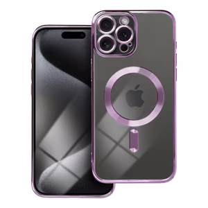 Чехол для iPhone 15 PRO MAX Electro Mag Cover совместимый с MagSafe фиолетовый