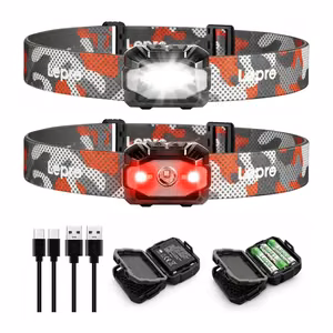 LEPRO 320023-2 USB-налобный фонарь, упаковка 2 шт