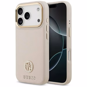 Guess Grained Strass Logo MagSafe ümbris jaoks iPhone 17 Pro - roosa