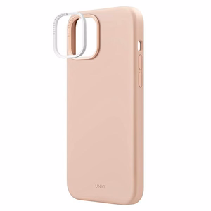 Uniq Lino Hue Magclick Charging ümbris jaoks iPhone 14 Plus - roosa