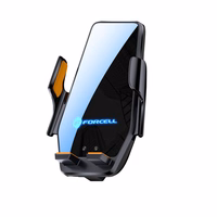 Juhtmevaba car phone hoidja Forcell F-Grip HS6 15W windshield / air vent must