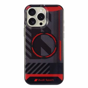Audi IML Sport MagSafe iPhone 16 Pro Max 6.9" must/must hardcase AUS-IMLMIP16PM-RSQ/D2-BK
