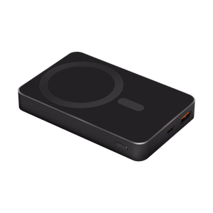 Krüger&Matz magnetiline juhtmevaba akupank, 10000 mAh, must