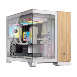Corsair CC-9011288-WW arvutikorpus Midi Tower bambus, valge