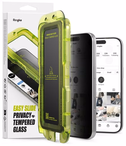 Ringke Easy Slide Privacy privaatsuskaitsega karastatud klaas, 2 tk komplekt iPhone 18 Pro Max jaoks