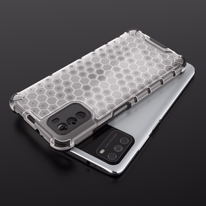 Honeycomb Case kaitsekate TPU kaitserauaga Xiaomi Poco M3 läbipaistev