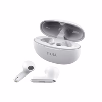 Trust Yavi - juhtmevaba Earbuds Bluetooth TWS with Charging ümbris & ENC (valge)