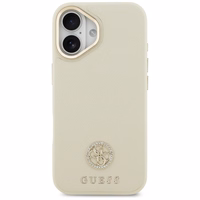 Guess Grained Strass Logo MagSafe ümbris jaoks iPhone 17 - beige