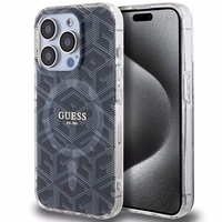 Guess IML GCube MagSafe ümbris jaoks iPhone 15 Pro - must