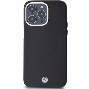 BMW Signature Wrapped Metal MagSafe чехол для iPhone 15 Pro Max - чёрный