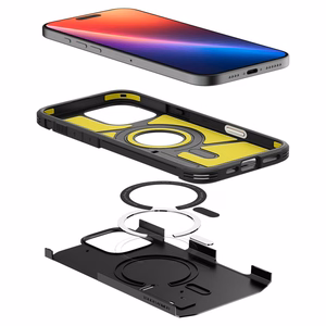 Spigen Tough Armor "T" MagSafe ümbris jaoks iPhone 16 Pro Max - must