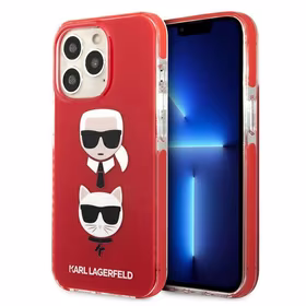 Karl Lagerfeld Karl&Choupette peaümbris iPhone 13 Pro / iPhone 13 jaoks - punane