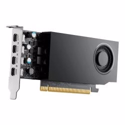 PNY NVIDIA A1000 – professionaalne graafikakaart, 8 GB GDDR6, 128-bit, PCIe 4.0 ×8, single-slot, 4× Mini DisplayPort 1.4a, 50 W, low-profile bracket, väike karp