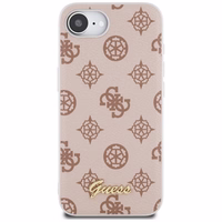 Guess Peony Script Logo MagSafe iPhone 16e Ümbris - Brown