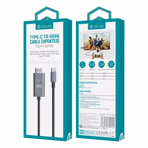 Devia cable Storm EC084 USB-C - HDMI 4K 60 Hz 2,0 m must