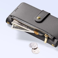 Dux Ducis Lawa Leather Ümbris jaoks Samsung Galaxy S25+ with Detachable Magnetic Wallet - hall