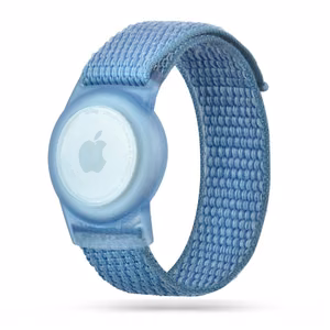 TECH-PROTECT NYLON KIDS APPLE AIRTAG SININE