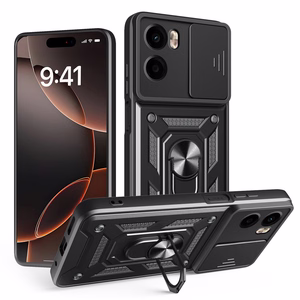 Defender Slide ümbris jaoks Motorola Moto E15 / G05 must