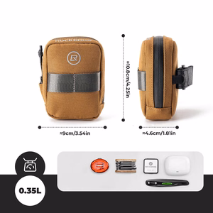 Rockbros F006 jalgratta sadulakott 0.35 l - pruun