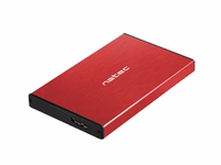 NATEC HDD ENCLOSURE RHINO GO (USB 3.0, 2.5", punane)