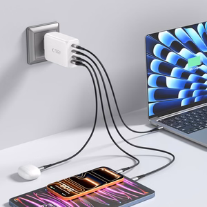Tech-Protect NC240W-GaN 4-portiline 240W seinalaadija - valge