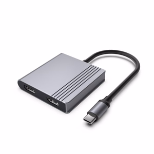 Gembird A-CM-COMBO3-04 USB Type-C 3-in-1 mitmepordine adapter (2x USB port + 2x HDMI + PD), kosmosehall