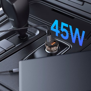Tech-Protect CC01 45W 2-Port USB-A / USB-C Car Laadija - Must