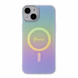 Guess IML Iridescent MagSafe ümbris jaoks iPhone 15 Plus - lilla