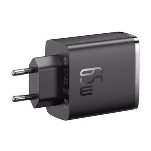 Wall laadija Baseus OS-Cube Pro 2xUSB-C + USB, 65W (must)