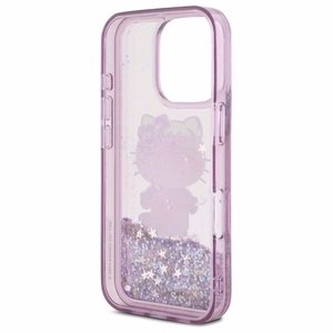 Hello Kitty Liquid Glitter 50TH Anniversary Party iPhone 16 Pro Ümbris - Lilla