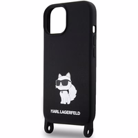 Karl Lagerfeld KLHCP15SSCBSCNK iPhone 15 6.1" hardcase must/must Crossbody Silicone Choupette