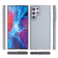 Ultra Clear Gel Cover 0.5mm Samsung Galaxy S22 Ultra läbipaistev kate