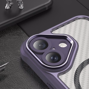 Leading Series MagSafe Silicone Ümbris jaoks iPhone 16 Plus - Lilla