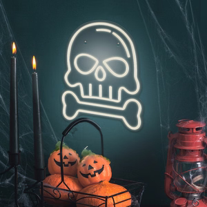 Neon PLEXI LED SKULL WITH BONE valge FPNE18 Forever Light