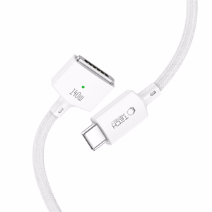 Tech-Protect MMC01 Ultraboost USB-C / MagSafe 3 140W 300cm kaabel mudelile MacBook, valge
