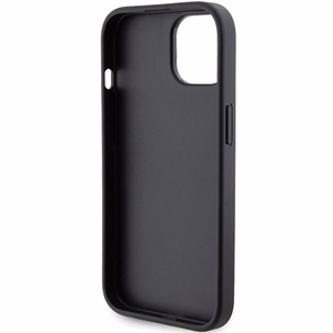 Karl Lagerfeld Gripstand Saffiano Karl&Choupette Pins чехол для iPhone 15 Plus / 14 Plus - чёрный