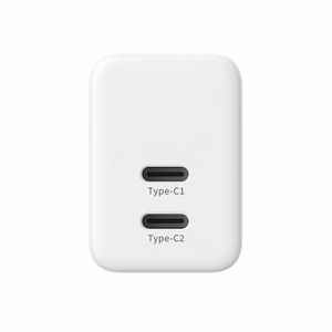 Crong Ultra Compact GaN seinalaadija, 2 × USB-C, 35 W, PD 3.0, PPS, valge