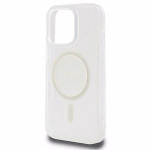 Guess IML Glitter Circle MagSafe Ümbris jaoks iPhone 16 Pro Max - Clear