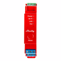Shelly Pro 1PM DIN Rail Lüliti koos Power measurement, 1 channel, WiFi/LAN