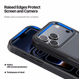 Ümbris Dux Ducis Shld Apple iPhone 17 Pro must (Triangle Pattern)