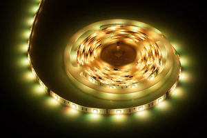 Lighting kit with 150-LED 5050 SMD strip, power supply and colour controller