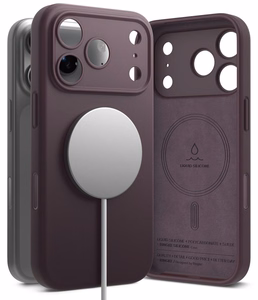 Ringke MagSafe silikoonist ümbris seadmele iPhone 18 Pro – tumekirsipunane