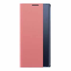 Sleep Case raamaturiiuli tüüpi ümbris nutika aknaga iPhone 13 Pro Max jaoks roosa