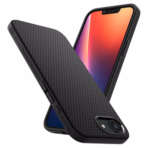 Spigen Liquid Air iPhone 16e Ümbris - Matte must