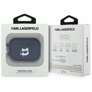 Karl Lagerfeld Monogram Choupette Head Ümbris for AirPods Pro 3 - must