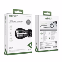 Acefast C6-03 must USB-C - USB-C PD QC kaabel 100W 5A 480Mb/s 2m - must