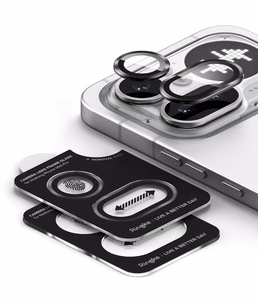 Ringke Camera Frame Protector kaameraraami kaitse, 2 tk komplekt, Nothing Phone 4A Pro jaoks, must