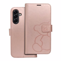 MEZZO Book ümbris jaoks SAMSUNG A56 5G teddy bear rose kuldne