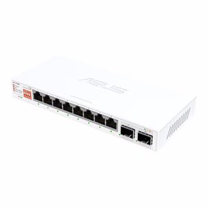 Asus QG-U1080 8-Port 2.5G and 2-Port 10G SFP+ Switch Unmanaged Desktop SFP+ ports quantity 2 x 10G SFP+ ports