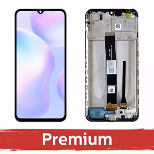 LCD ekraan ühilduv Xiaomi 9A / 9C / 9AT / Poco C3 must raamiga OEM